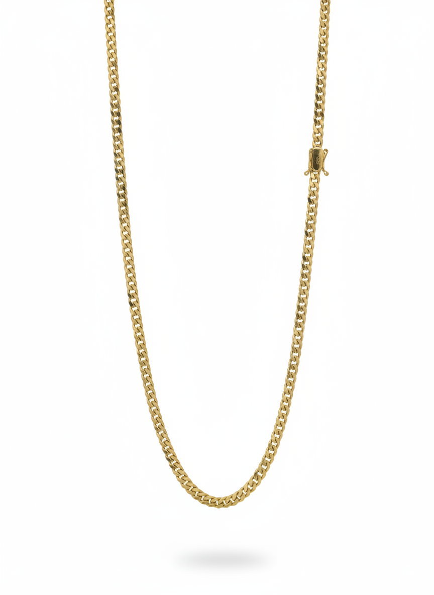 18k Solid Cuban Link 30 gr
