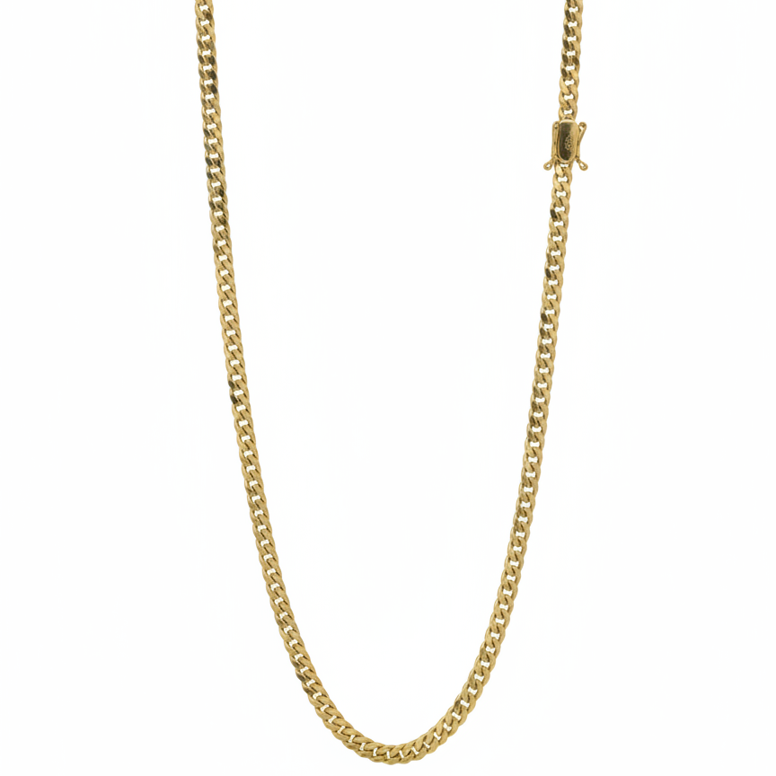 18k Solid Cuban Link 30 gr